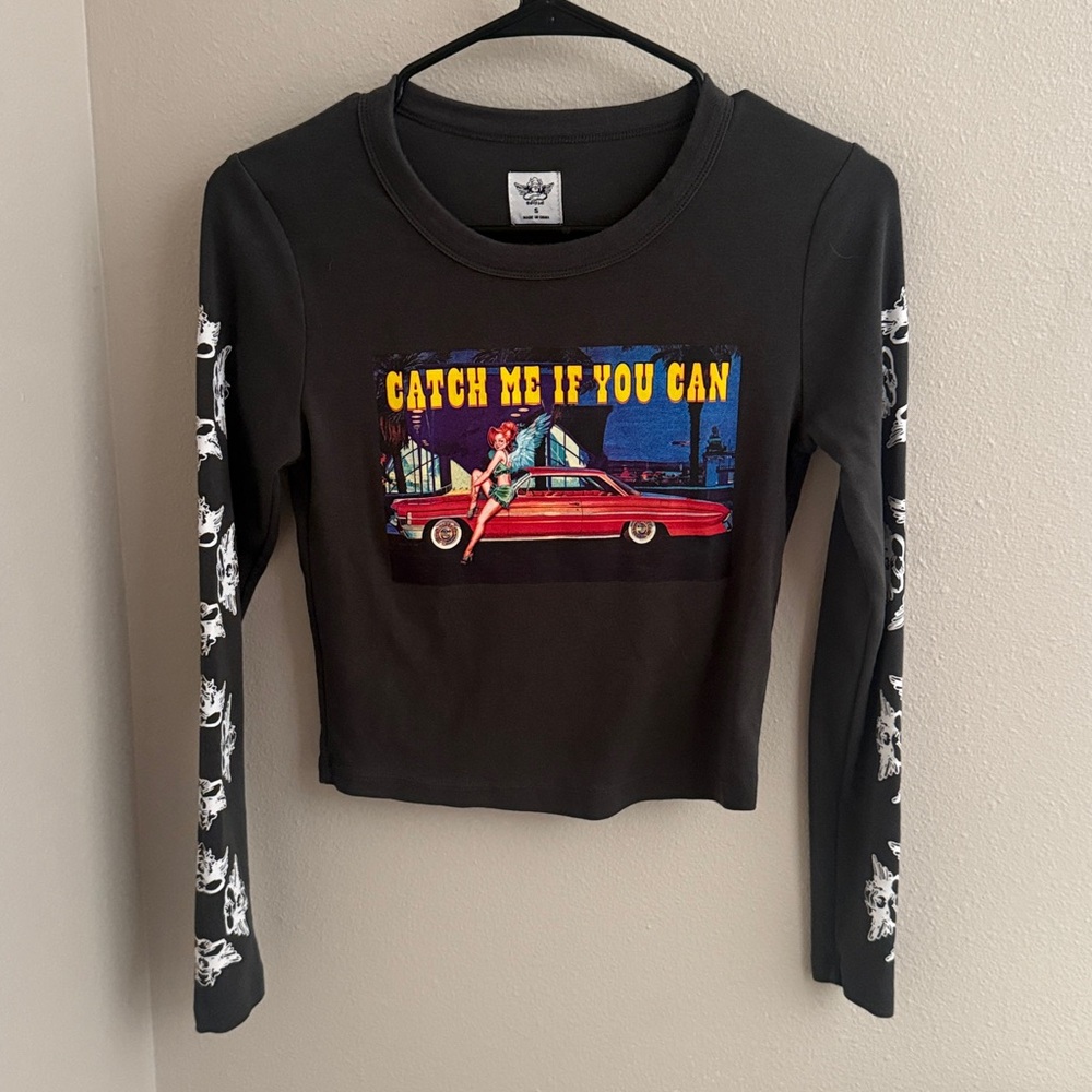 Boys Lie Black Long Sleeve baby Tee